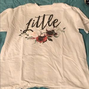 big/ little sorority t shirt
